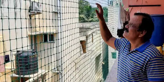 Balcony safety nets